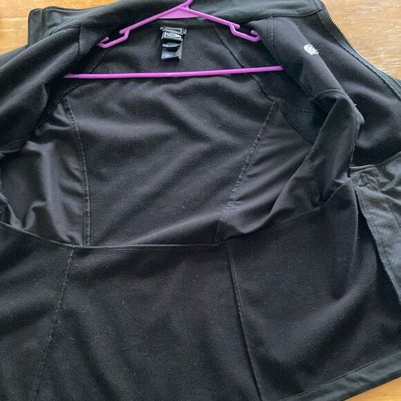 The North Face Soft Shell Black Women’s Jacket Size Large Water Wind Resistant L - Picture 11 of 14